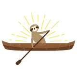 Discover Canoe Sloth Canoeing Slow Canoer Funny Gift Idea T-Shirts