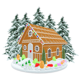 Discover 3d Gingerbread House And Christmas Trees T-Shirts
