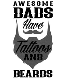 Discover Dad Tattoo Beard Tattoo Artist Tattoos Gift T-Shirts