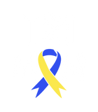 Discover T21 Mom Down Syndrome Awareness Yellow Blue Ribbon T-Shirts