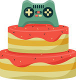 Discover Gaming gamer birthday cake