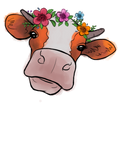 Discover cow with flowers