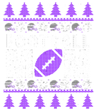 Discover Purple and White Football Mom Ugly for Christmas T-Shirts