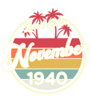 Discover Vintage 80s November 1940 80th Birthday Gift Idea T-Shirts