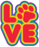 Discover I LOVE My Pets Cat Dog Animal Paw Print Design T-Shirts