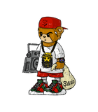 Discover Teddy Bear Rap Hip Hop Lover Clothing Men Hipster T-Shirts
