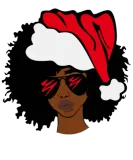 Discover American African Christmas Santa Claus Black Girls T-Shirts