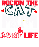 Discover Rocking Cat Mom and Aunt Life T-Shirts