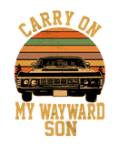 Discover Carry on my Wayward Son, supernatural Vintage suns T-Shirts