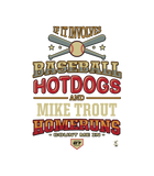 Discover Mike Trout If It Involves Baseball Hotdogs Gameday T-Shirts