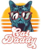 Discover Cat Daddy Cool Vintage Retro Cat Lovers Gifts For T-Shirts