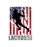 Discover Lacrosse American Flag Usa Flag Fan Vintage Retro T-Shirts