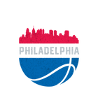 Discover Vintage Philadelphia Pa Cityscape Retro Basketball T-Shirts