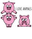 Discover Pig Piglet animal welfare T-Shirts I love Animal Cute