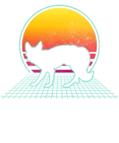 Discover Vintage Retro Fox Sunset 80s Style Animal Lover T-Shirts