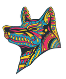 Discover Colorful Huichol Wolf T-Shirts