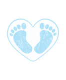 Discover Cute male baby boy baby feet in heart shape blue T-Shirts