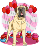 Discover English Mastiff Dog Heart Valentine Day Decor Gift T-Shirts