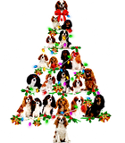 Discover Cavalier King Charles Spaniel Christmas Tree X-Mas T-Shirts