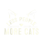 Discover Less People More Cats Funny Cat Lover Gift T-Shirts