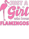 Discover Womens Just A Girl Who Loves Flamingos Flamingo T-Shirts