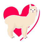 Discover Valentines Day Llama Alpaca Love Girl Boy Kids