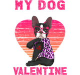 Discover My Dog Is My Valentine Boston Terrier Leopard T-Shirts
