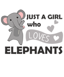 Discover Just A Girl Who Loves Elephants Cute Animals Heart T-Shirts