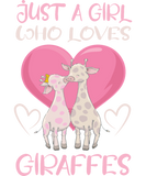 Discover Just A Girl Who Loves Giraffes I Girl Giraffe T-Shirts