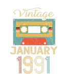 Discover Vintage January 1991 30th Birthday 30 Year Gift