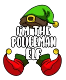 Discover Policeman Elf Matching Family Group Christmas Gift T-Shirts