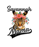 Discover Womens Cute Savannah Mama Flower Graphic Cat Lover
