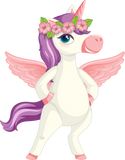 Discover Unicorn with flowers, Cute Unicorn