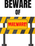 Discover Beware of Malware Cybersecuirty Warning