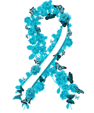 Discover White and Teal Ribbon Cervical Cancer Awareness T-Shirts