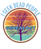 Discover Genealogy Family History I seek dead people T-Shirts