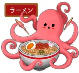 Discover Love Ramen - cute kawaii octopus eating ramen T-Shirts
