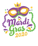 Discover Festival Yellow Purple Green Beads Mardi Gras T-Shirts