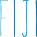 Discover Fiji Blue Lettering T-Shirts