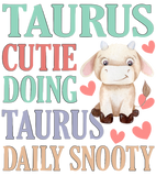 Discover Taurus Cutie Doing Taurus Daily Snooty Kawaii T-Shirts