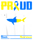 Discover Proud Aunt Shark Trisomy 21 Down Syndrome Awarenes T-Shirts