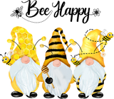 Discover Bee Happy Bee Gnome Spring T-Shirts