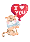 Discover cute baby tiger love you T-Shirts