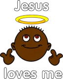 Discover Jesus love me religion angels boy black skin T-Shirts