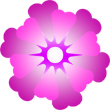 Discover heart flower head Purple Mauve lilac T-Shirts