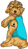 Discover Golden Doodle I Love Dad Tattoo Apparel Dog Dad Gi T-Shirts