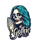 Discover Gothic skull woman goth style goddess occult