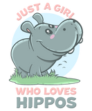 Discover Funny Just A Girl Who Love Hippos Endangered T-Shirts