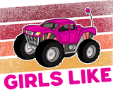 Discover Girly Monster Truck RC Car Mom Daughter Matching T-Shirts