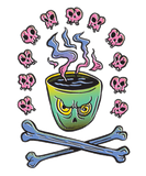 Discover Coffee Mug with Bones and skulls strong coffee